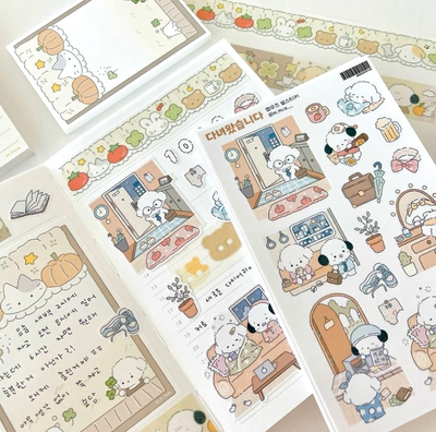 [MZ01] NEW Mummuz 'I'm Home' Sticker Sheet - Mummuz__korean_sticker_stationery