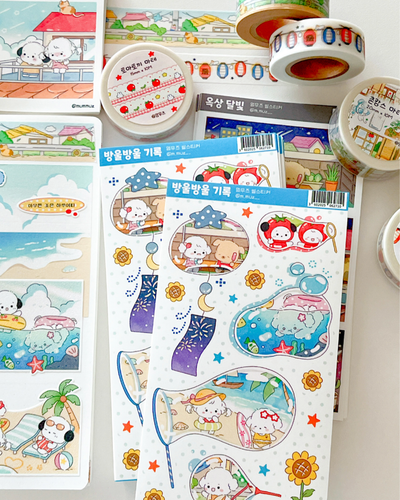 [MZ10] NEW Mummuz 'Bubble Bubble Record' Sticker Sheet - Mummuz__korean_sticker_stationery