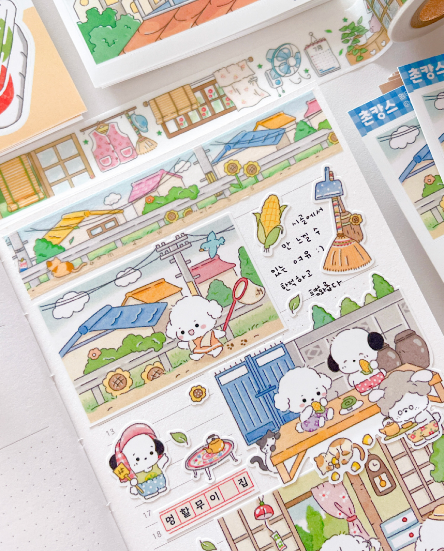 [MZ11] NEW Mummuz 'Country Home Stay' Sticker Sheet - Mummuz__korean_sticker_stationery