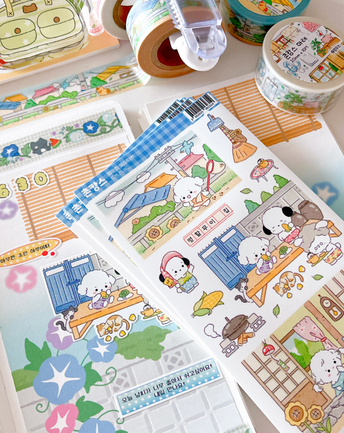 [MZ11] NEW Mummuz 'Country Home Stay' Sticker Sheet - Mummuz__korean_sticker_stationery