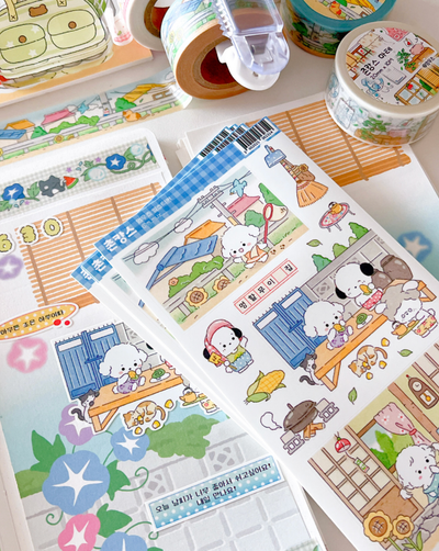 [MZ11] NEW Mummuz 'Country Home Stay' Sticker Sheet - Mummuz__korean_sticker_stationery