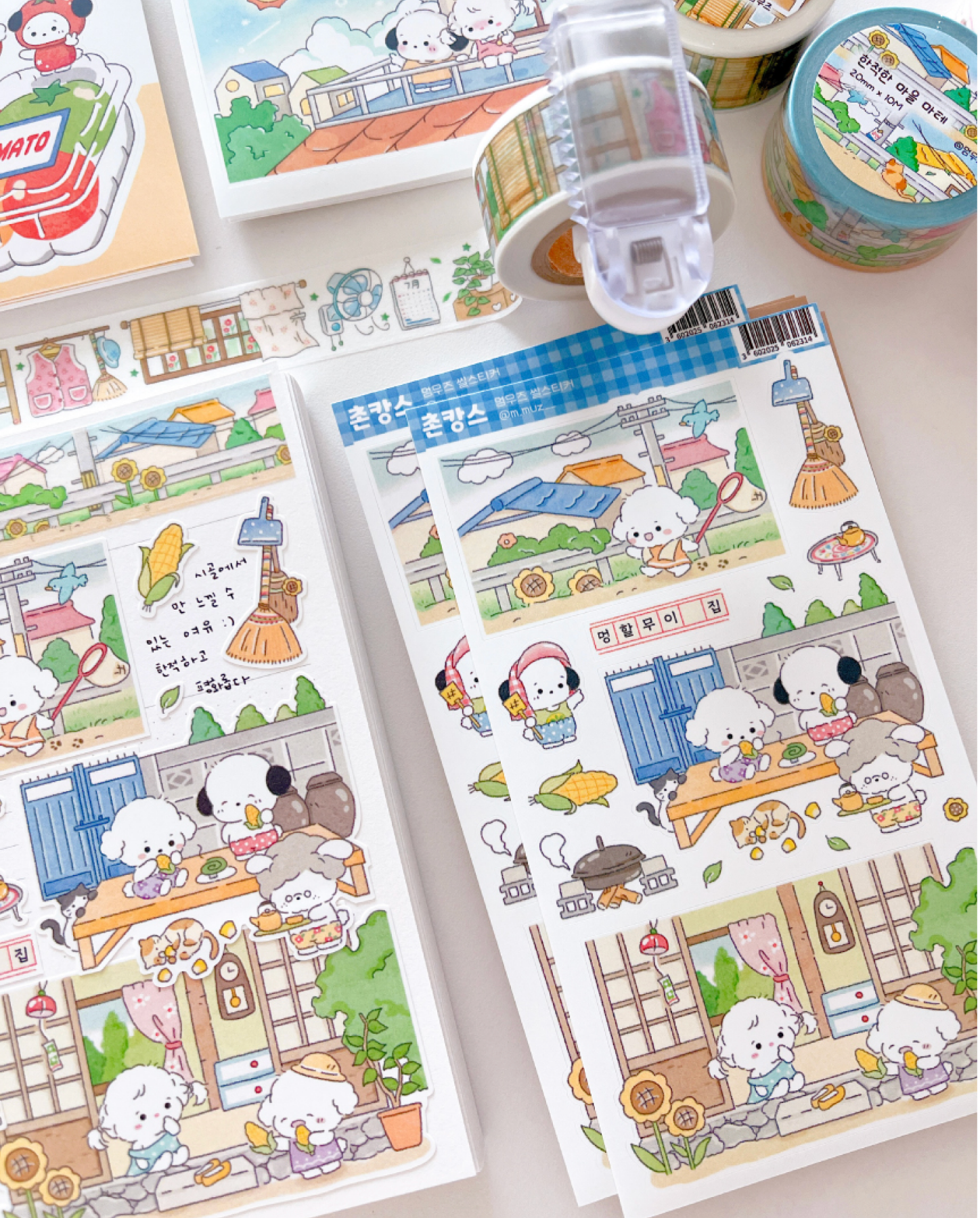 [MZ11] NEW Mummuz 'Country Home Stay' Sticker Sheet - Mummuz__korean_sticker_stationery