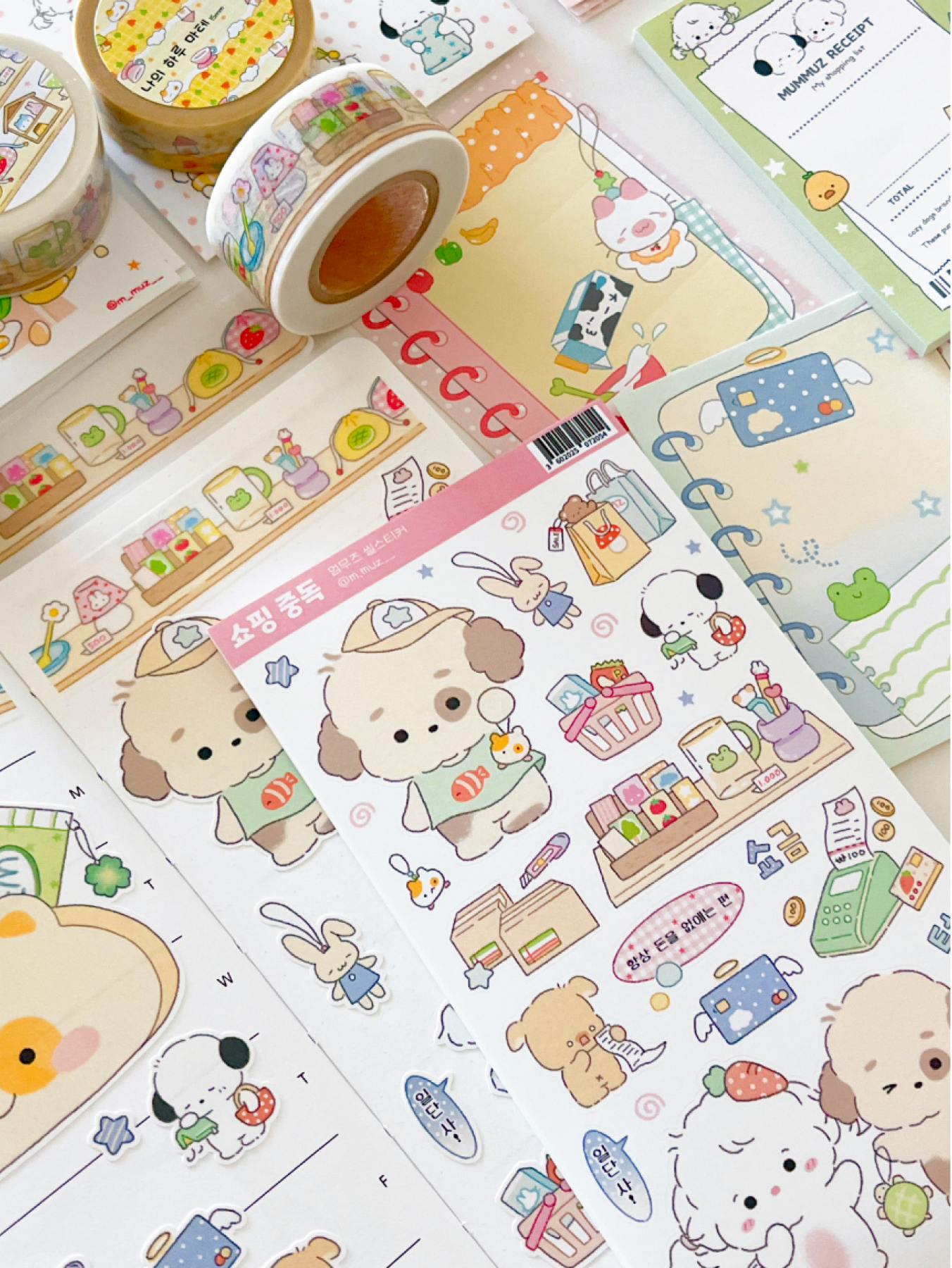 [MZ12] NEW Mummuz 'Shopping Addict' Sticker Sheet - Mummuz__korean_sticker_stationery
