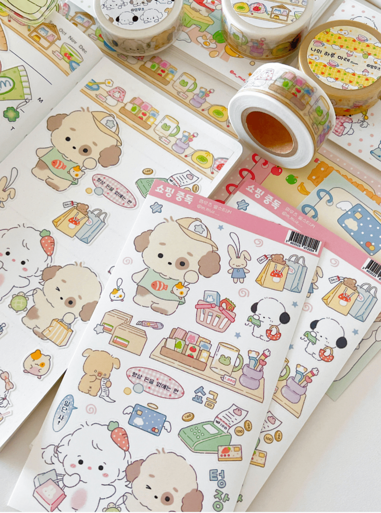 [MZ12] NEW Mummuz 'Shopping Addict' Sticker Sheet - Mummuz__korean_sticker_stationery