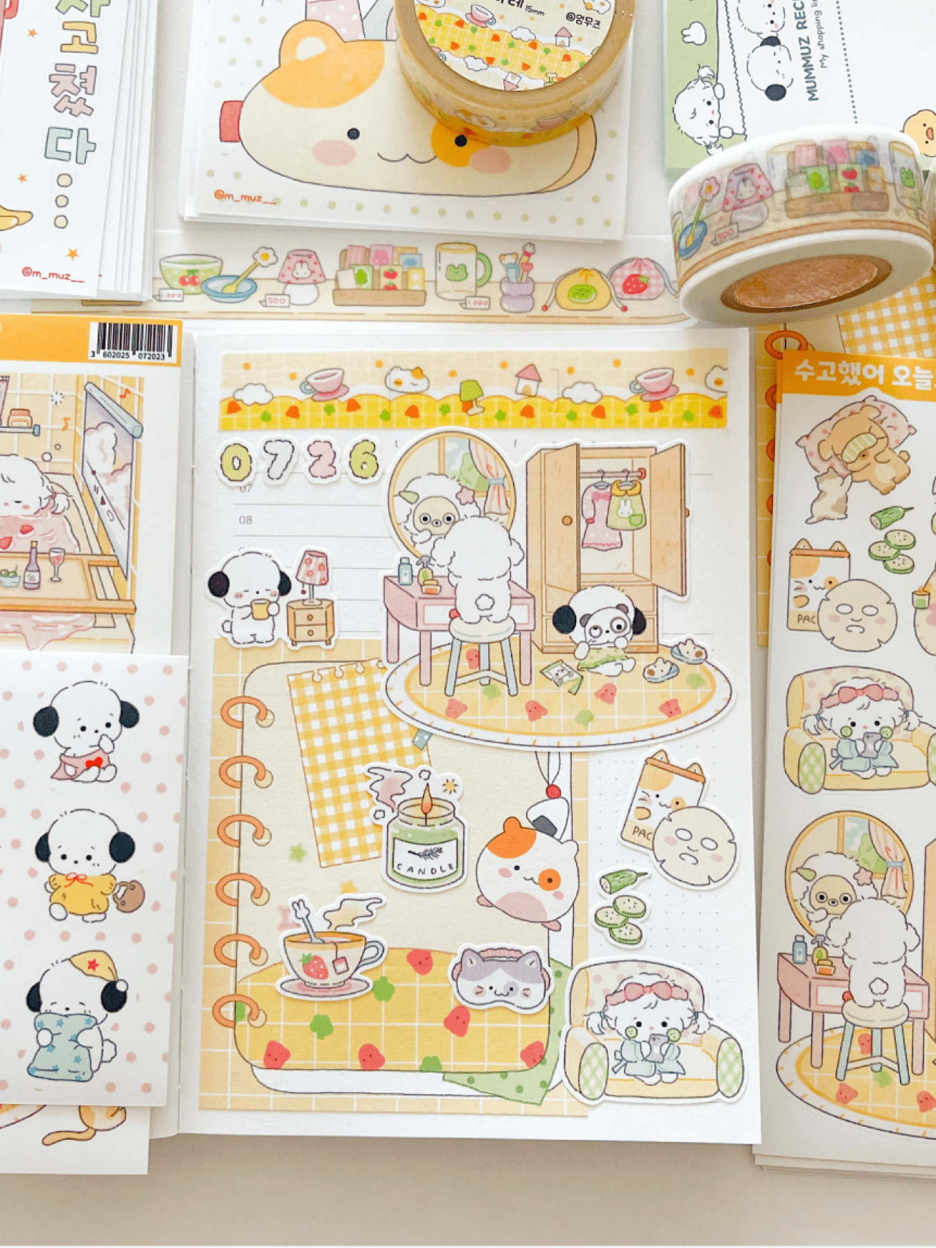 [MZ15] NEW Mummuz 'Well Done Today' Sticker Sheet - Mummuz__korean_sticker_stationery