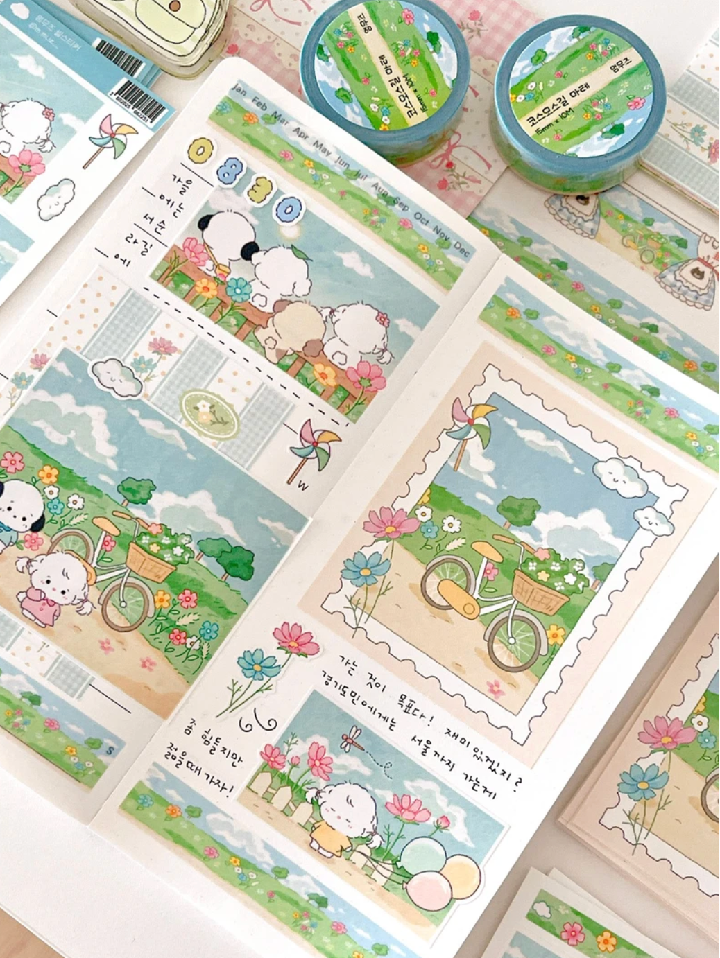 [MZ17] NEW Mummuz 'Cosmos Road' Sticker Sheet - Mummuz__korean_sticker_stationery