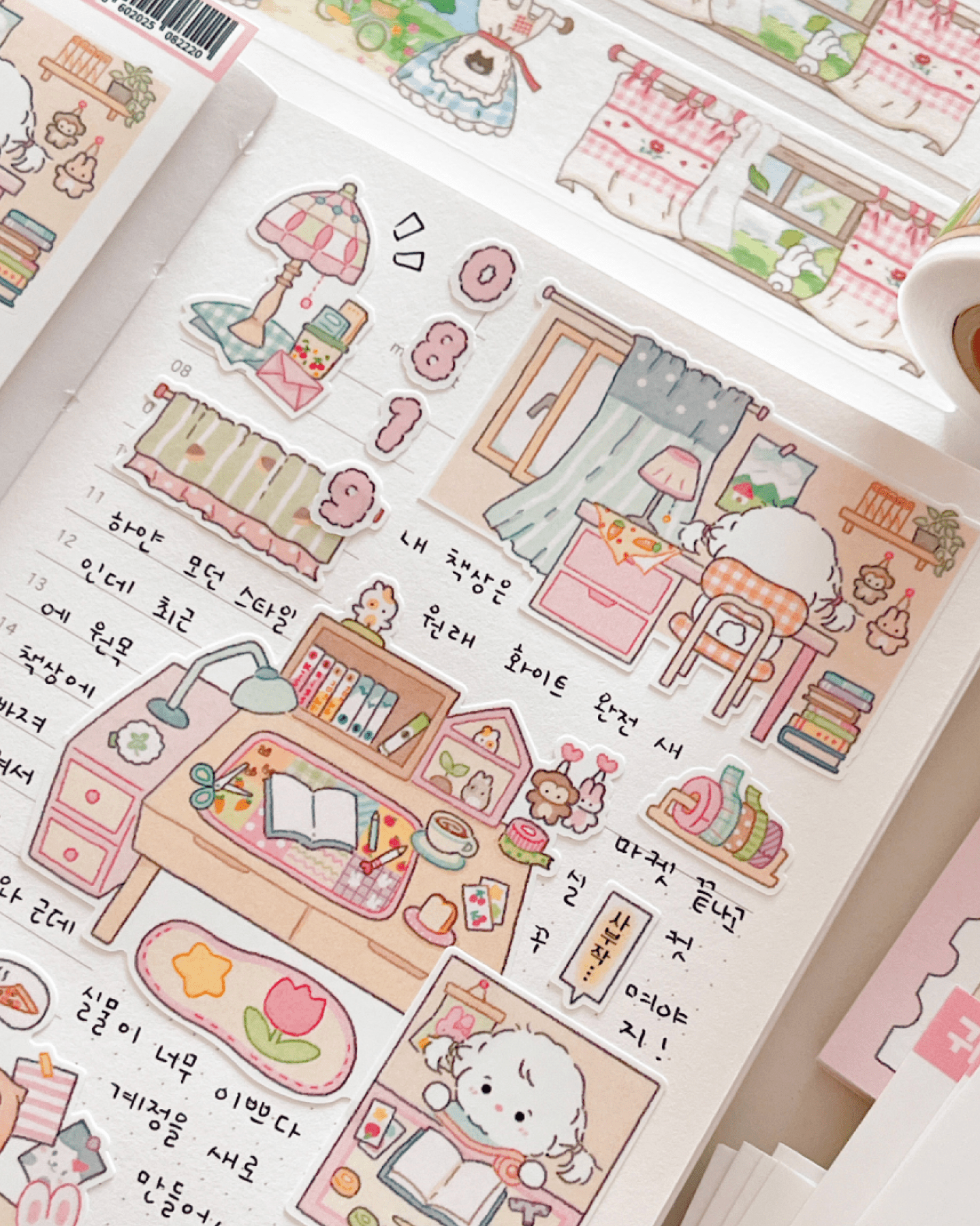 [MZ18] NEW Mummuz 'Doing Things on My Desk' Sticker Sheet - Mummuz__korean_sticker_stationery