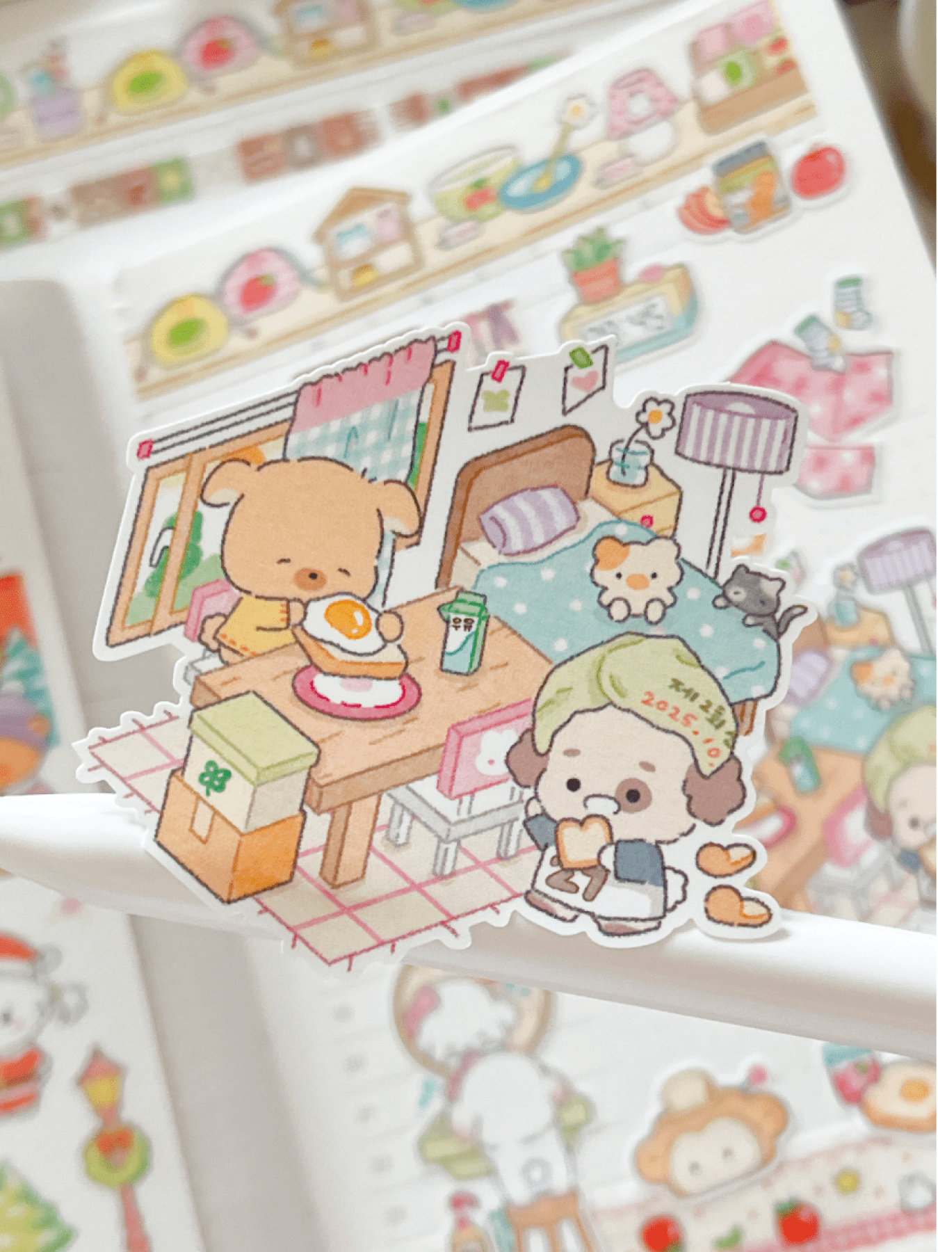 [MZ24] NEW Mummuz 'Good Morning Mummuz' Sticker Sheet - Mummuz__korean_sticker_stationery