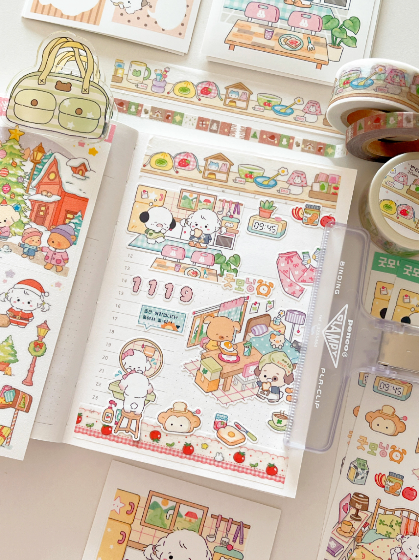 [MZ24] NEW Mummuz 'Good Morning Mummuz' Sticker Sheet - Mummuz__korean_sticker_stationery
