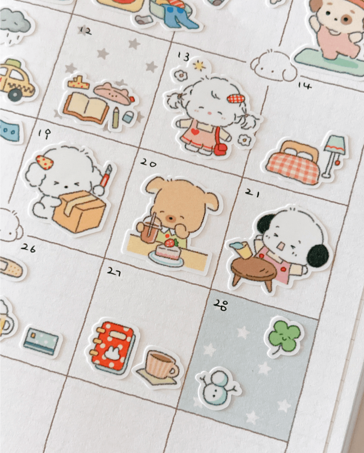 [MZ25] NEW Mummuz 'Bit by Bit - Daily' Sticker Sheet - Mummuz__korean_sticker_stationery