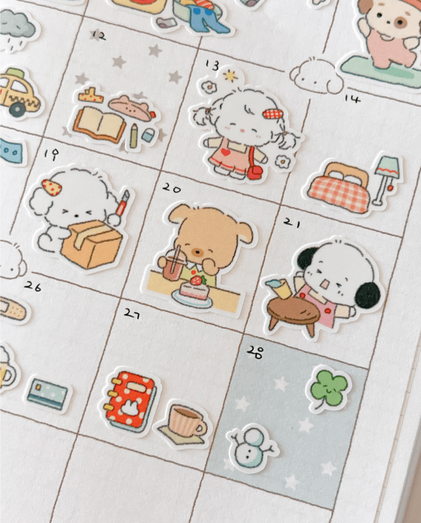 [MZ25] NEW Mummuz 'Bit by Bit - Daily' Sticker Sheet - Mummuz__korean_sticker_stationery