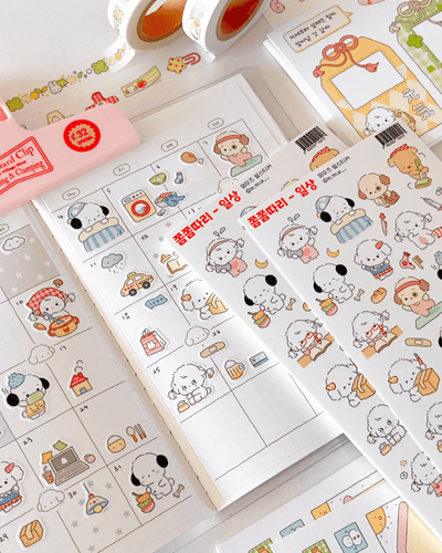 [MZ25] NEW Mummuz 'Bit by Bit - Daily' Sticker Sheet - Mummuz__korean_sticker_stationery