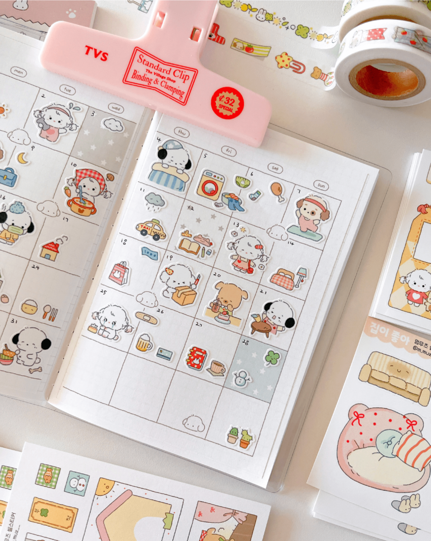 [MZ25] NEW Mummuz 'Bit by Bit - Daily' Sticker Sheet - Mummuz__korean_sticker_stationery