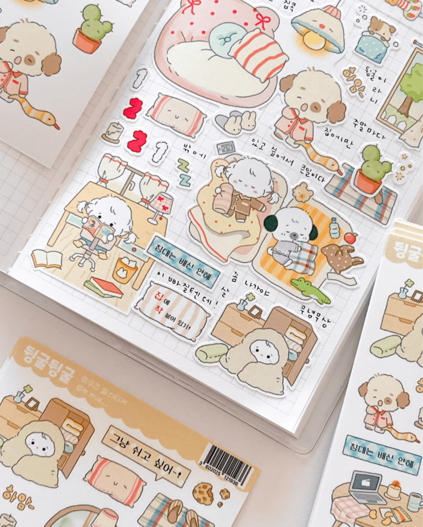 [MZ26] NEW Mummuz 'Rolling Around' Sticker Sheet - Mummuz__korean_sticker_stationery
