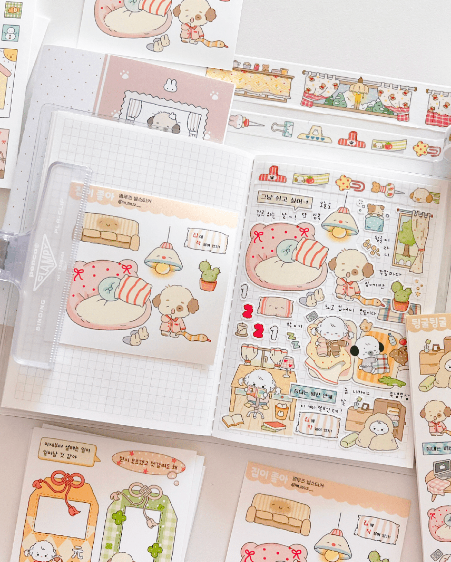 [MZ26] NEW Mummuz 'Rolling Around' Sticker Sheet - Mummuz__korean_sticker_stationery