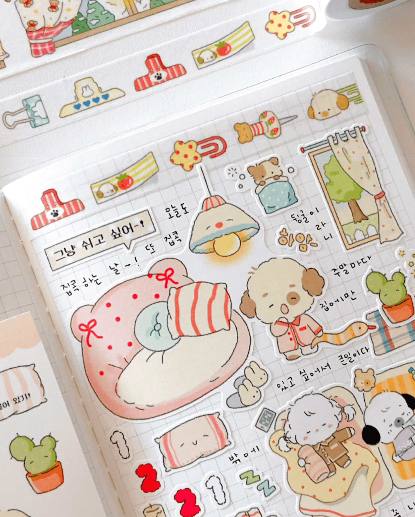 [MZ26] NEW Mummuz 'Rolling Around' Sticker Sheet - Mummuz__korean_sticker_stationery
