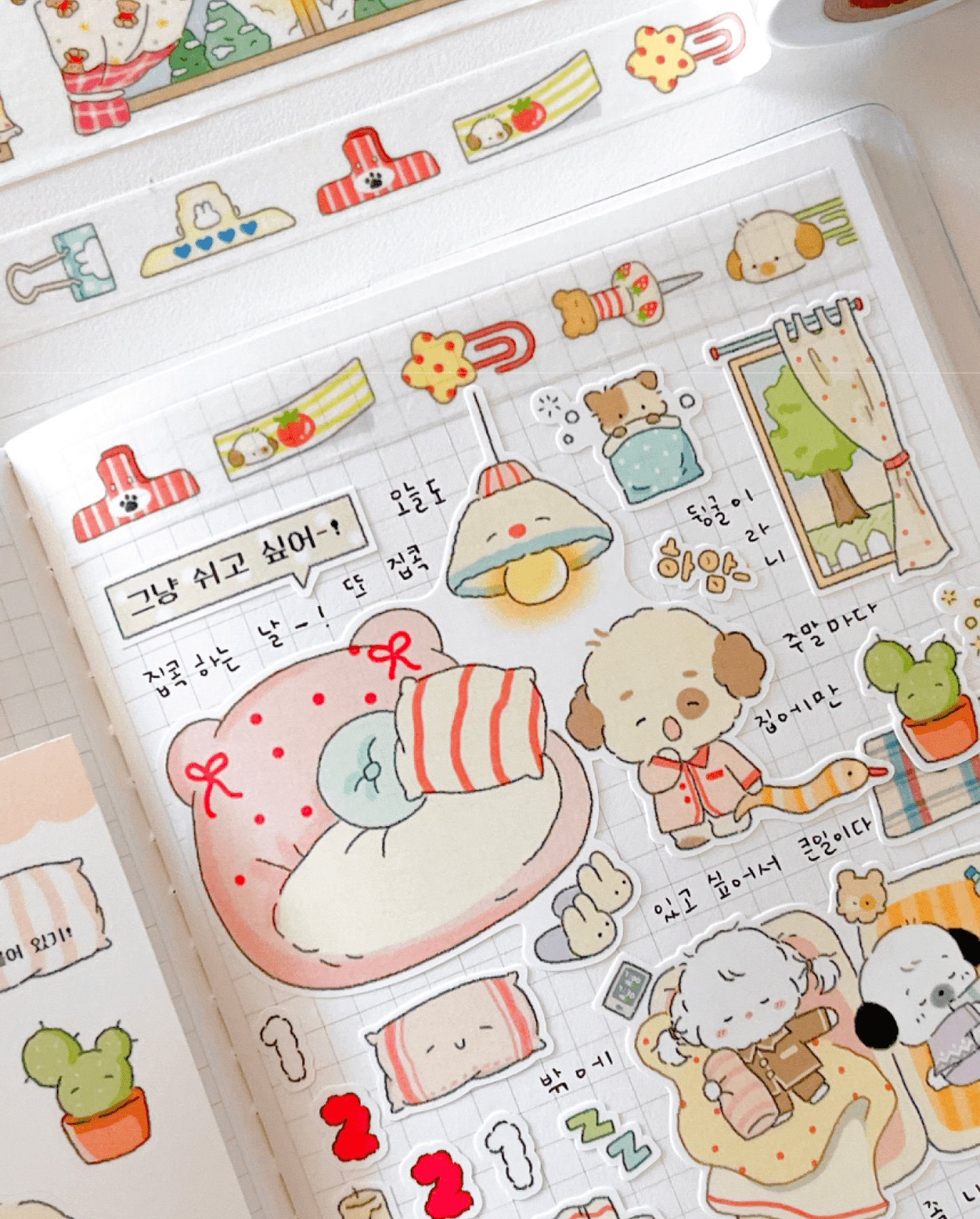 [MZ26] NEW Mummuz 'Rolling Around' Sticker Sheet - Mummuz__korean_sticker_stationery