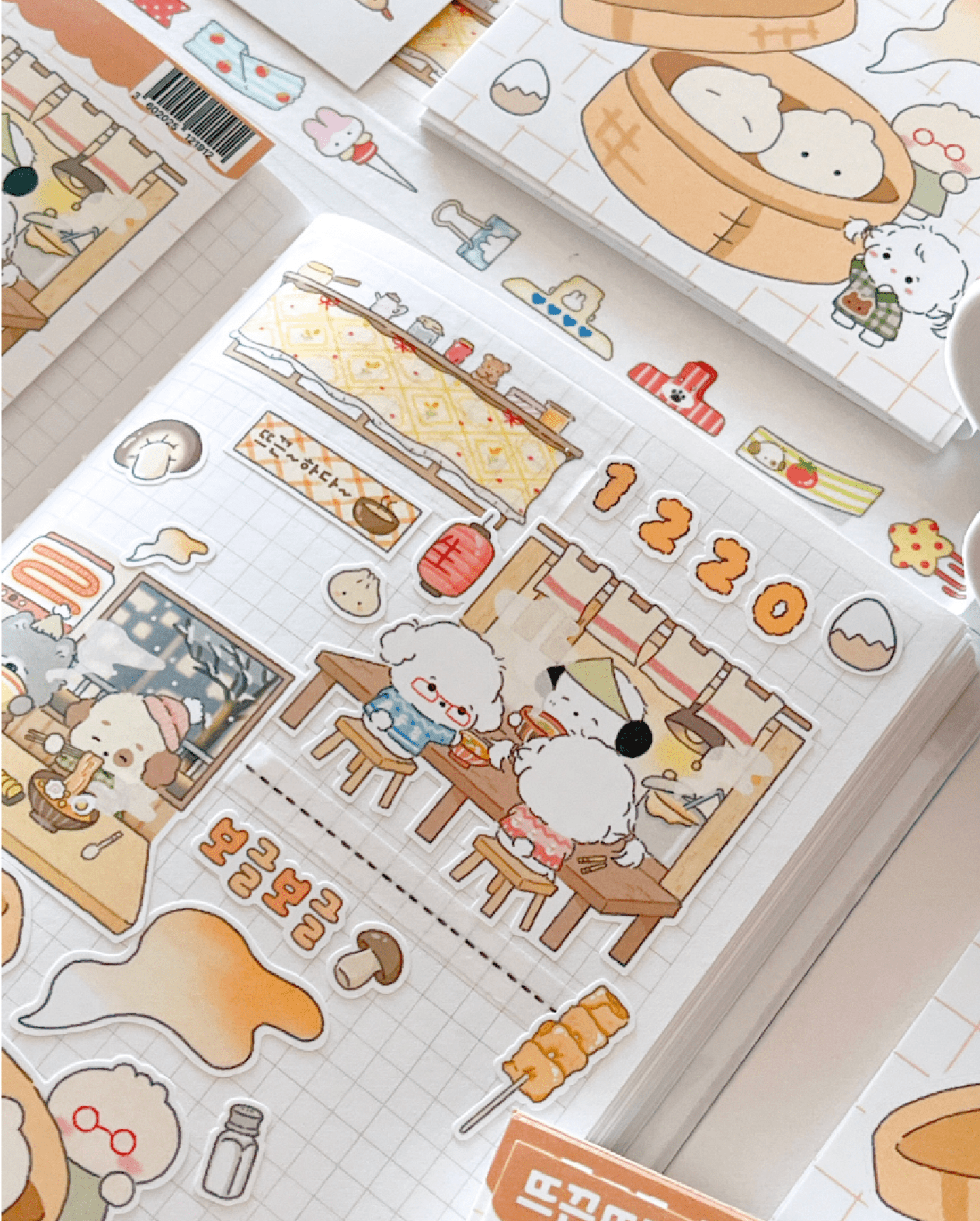 [MZ27] NEW Mummuz 'Warm' Sticker Sheet - Mummuz__korean_sticker_stationery