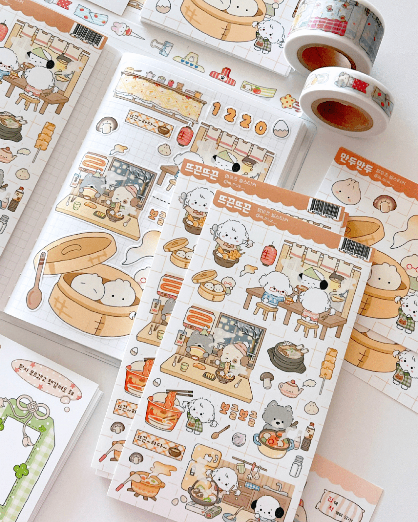 [MZ27] NEW Mummuz 'Warm' Sticker Sheet - Mummuz__korean_sticker_stationery
