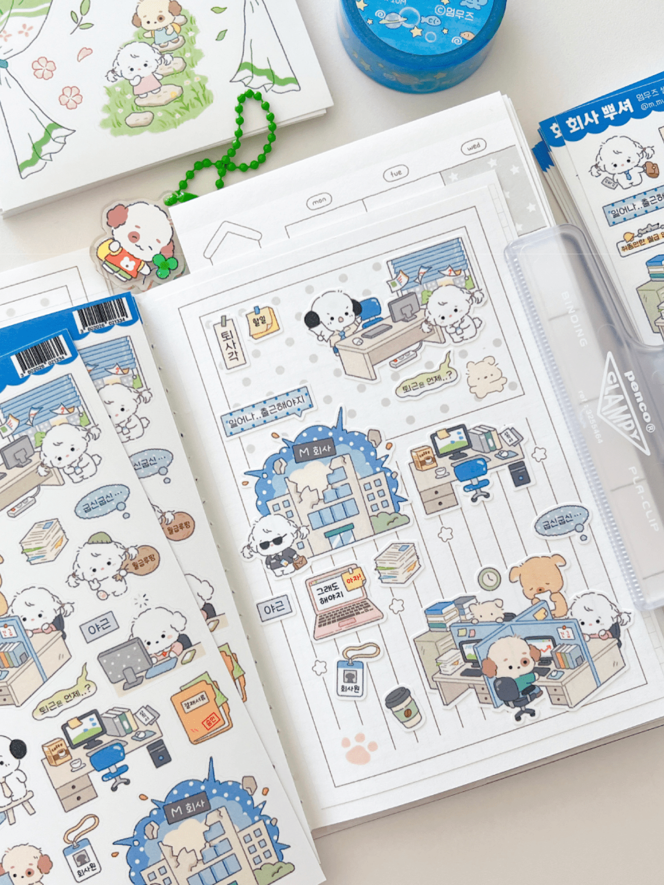[MZ36] NEW Mummuz 'Destroy Work!' Sticker Sheet - Mummuz__korean_sticker_stationery