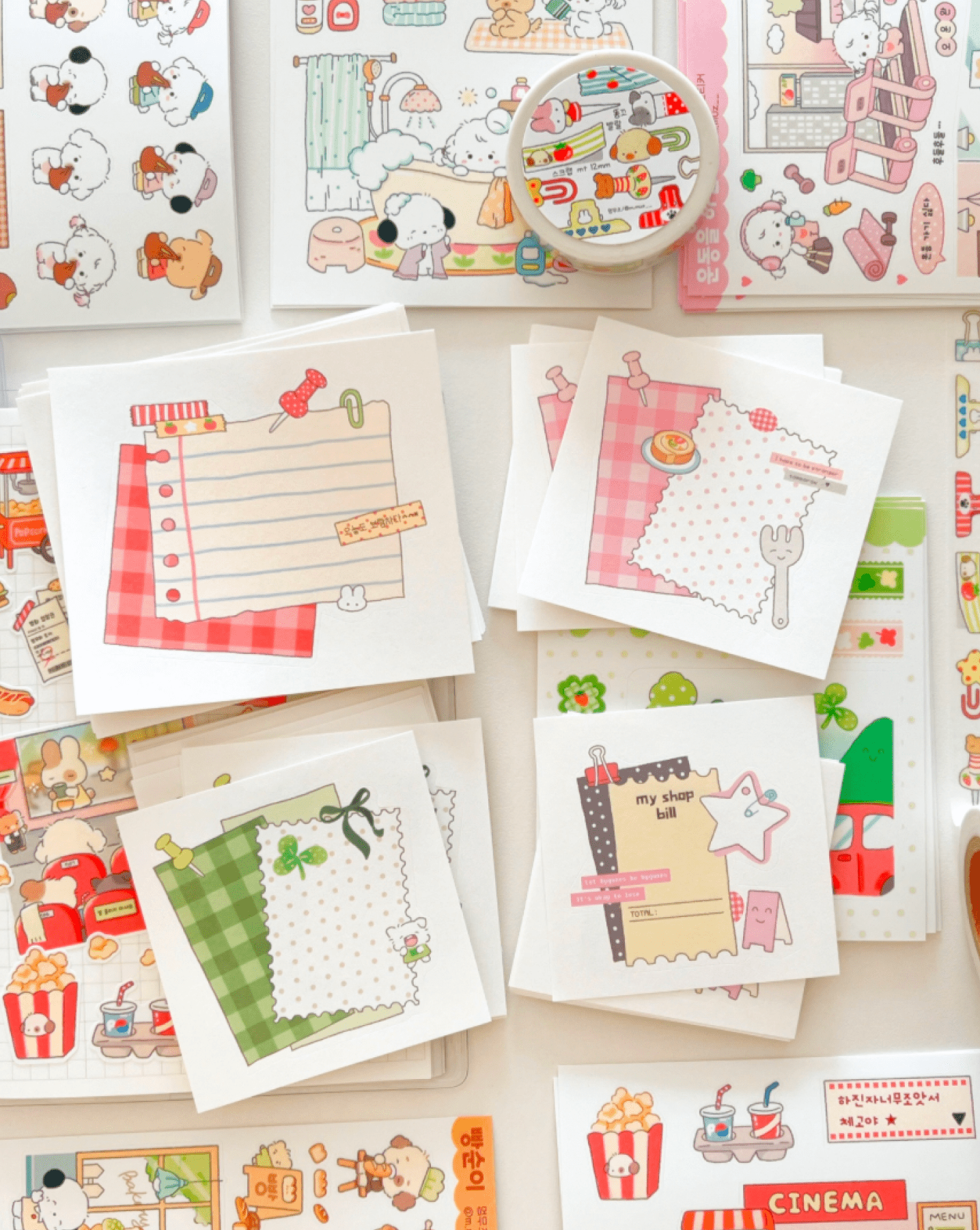 [MZ40] NEW Mummuz 'Scrapbook' Memo Sticker Set - Mummuz__korean_sticker_stationery