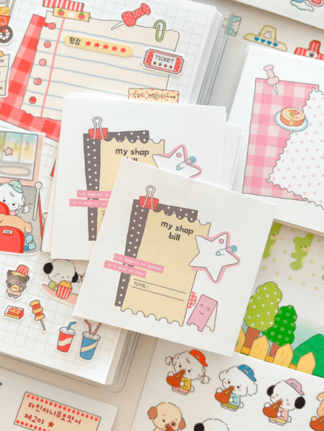 [MZ40] NEW Mummuz 'Scrapbook' Memo Sticker Set - Mummuz__korean_sticker_stationery