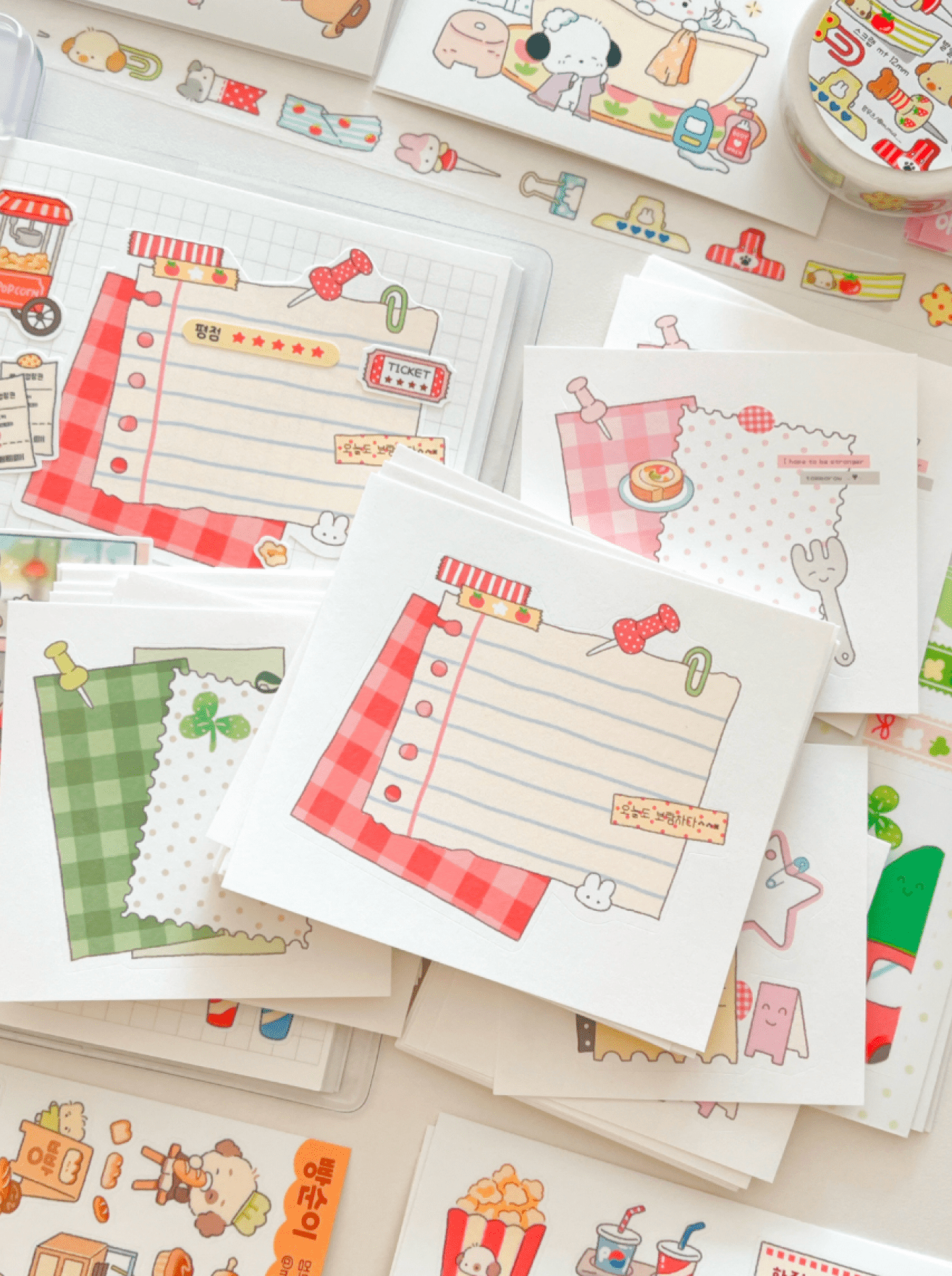 [MZ40] NEW Mummuz 'Scrapbook' Memo Sticker Set - Mummuz__korean_sticker_stationery