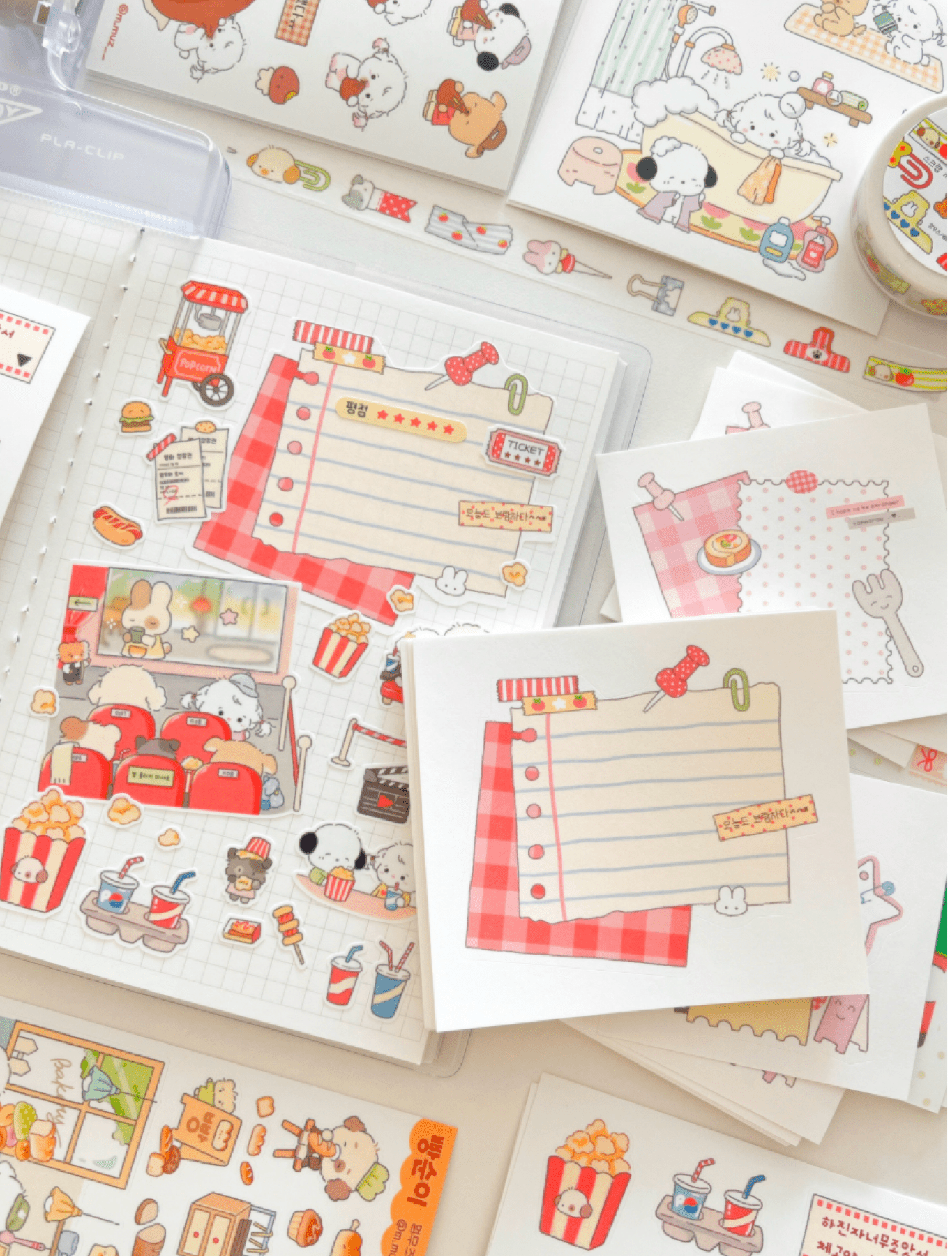 [MZ40] NEW Mummuz 'Scrapbook' Memo Sticker Set - Mummuz__korean_sticker_stationery