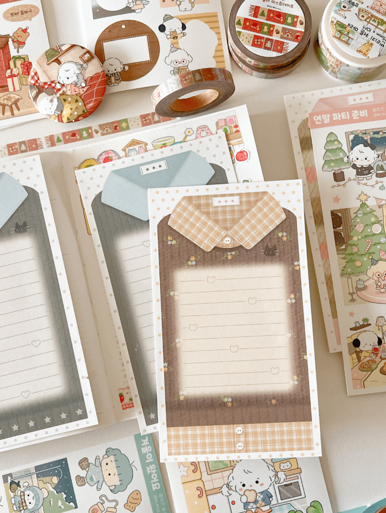 [MZ42] NEW Mummuz 'Shirts' Memo Sticker Set - Mummuz__korean_sticker_stationery