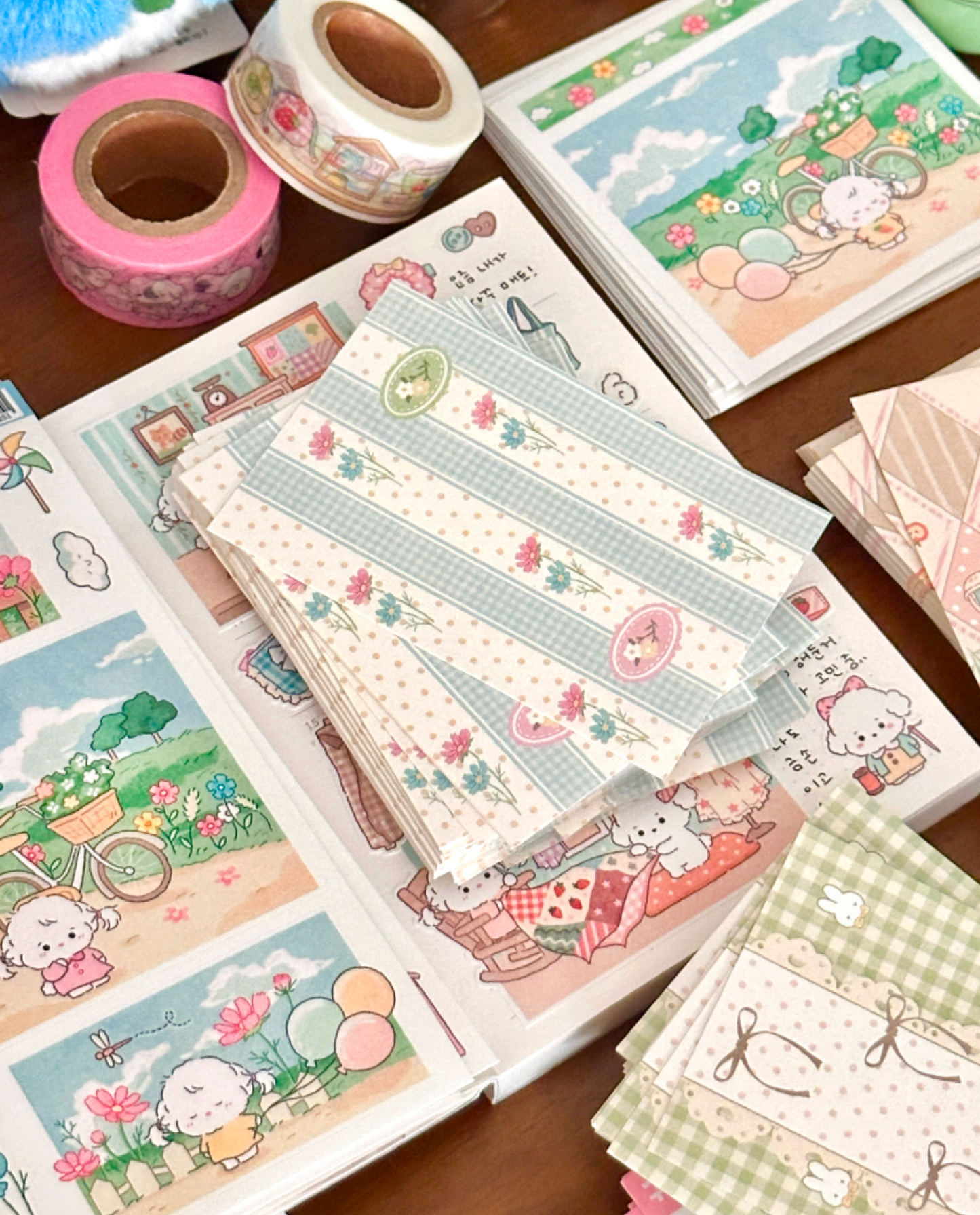 [MZ45] NEW Mummuz 'Vintage Background' Memo Paper Set - Mummuz__korean_sticker_stationery