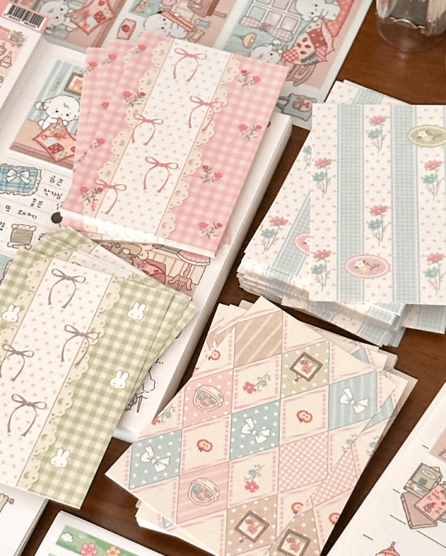 [MZ45] NEW Mummuz 'Vintage Background' Memo Paper Set - Mummuz__korean_sticker_stationery