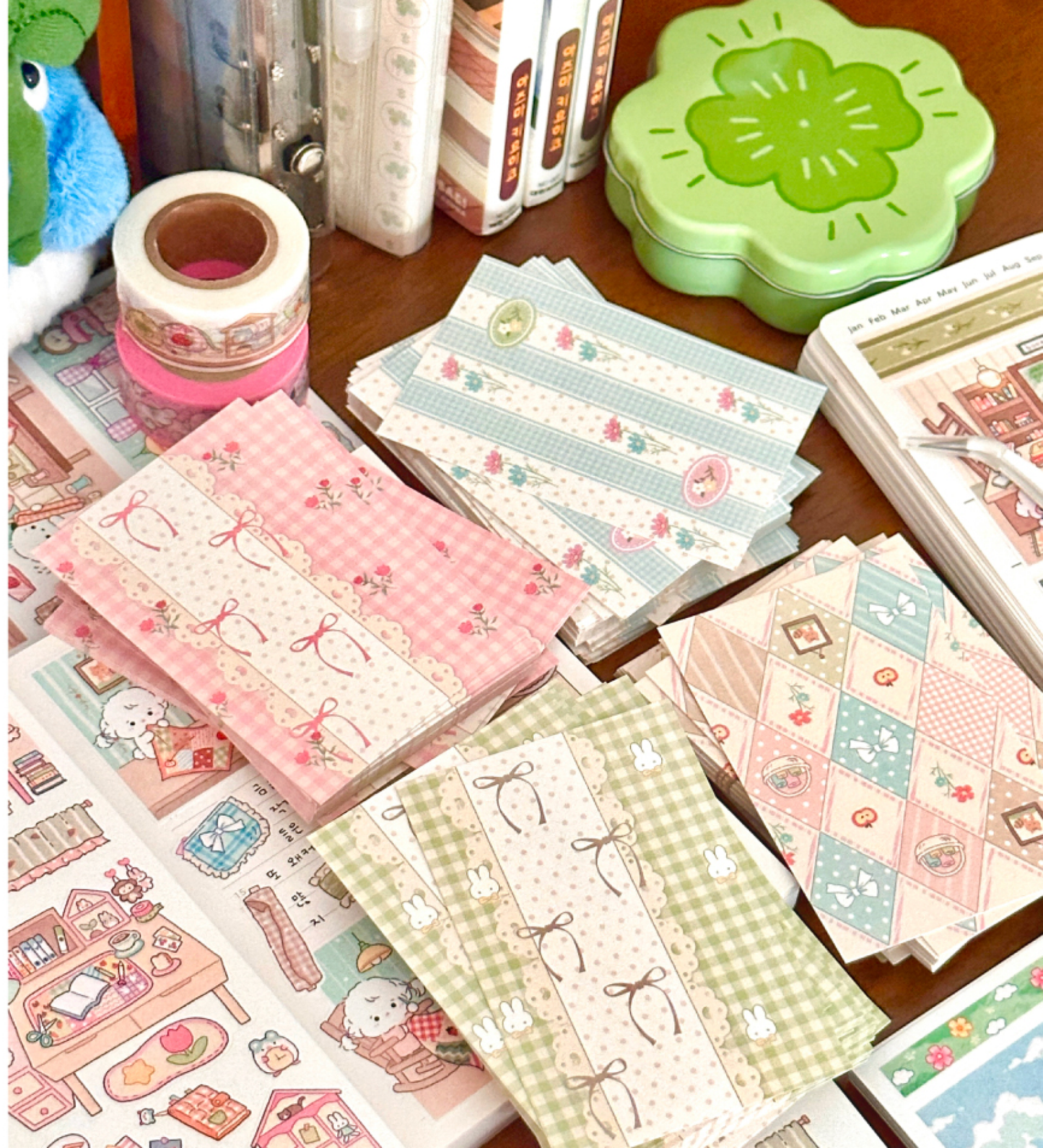 [MZ45] NEW Mummuz 'Vintage Background' Memo Paper Set - Mummuz__korean_sticker_stationery