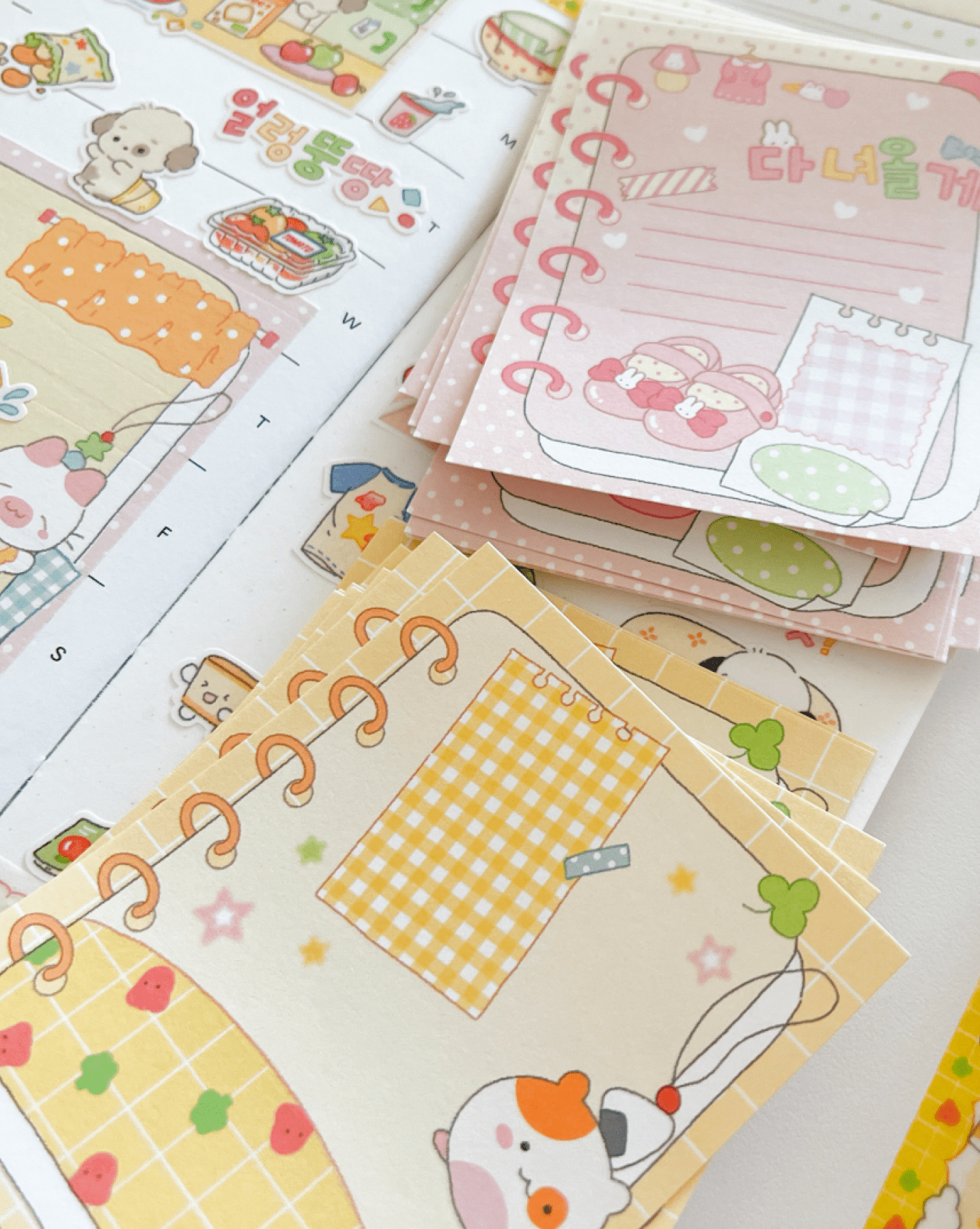 [MZ46] NEW Mummuz 'Spring Notebook' Memo Paper Set - Mummuz__korean_sticker_stationery