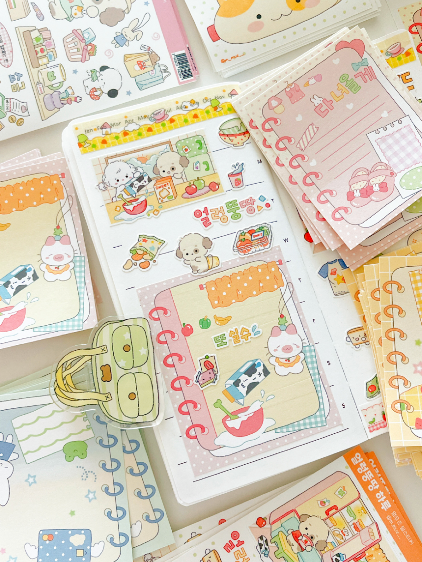 [MZ46] NEW Mummuz 'Spring Notebook' Memo Paper Set - Mummuz__korean_sticker_stationery