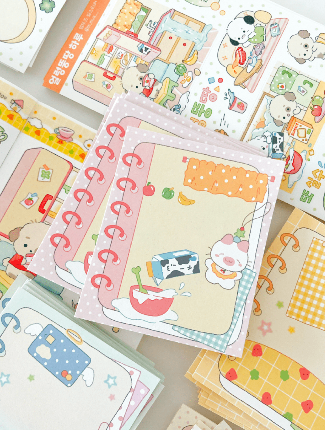 [MZ46] NEW Mummuz 'Spring Notebook' Memo Paper Set - Mummuz__korean_sticker_stationery
