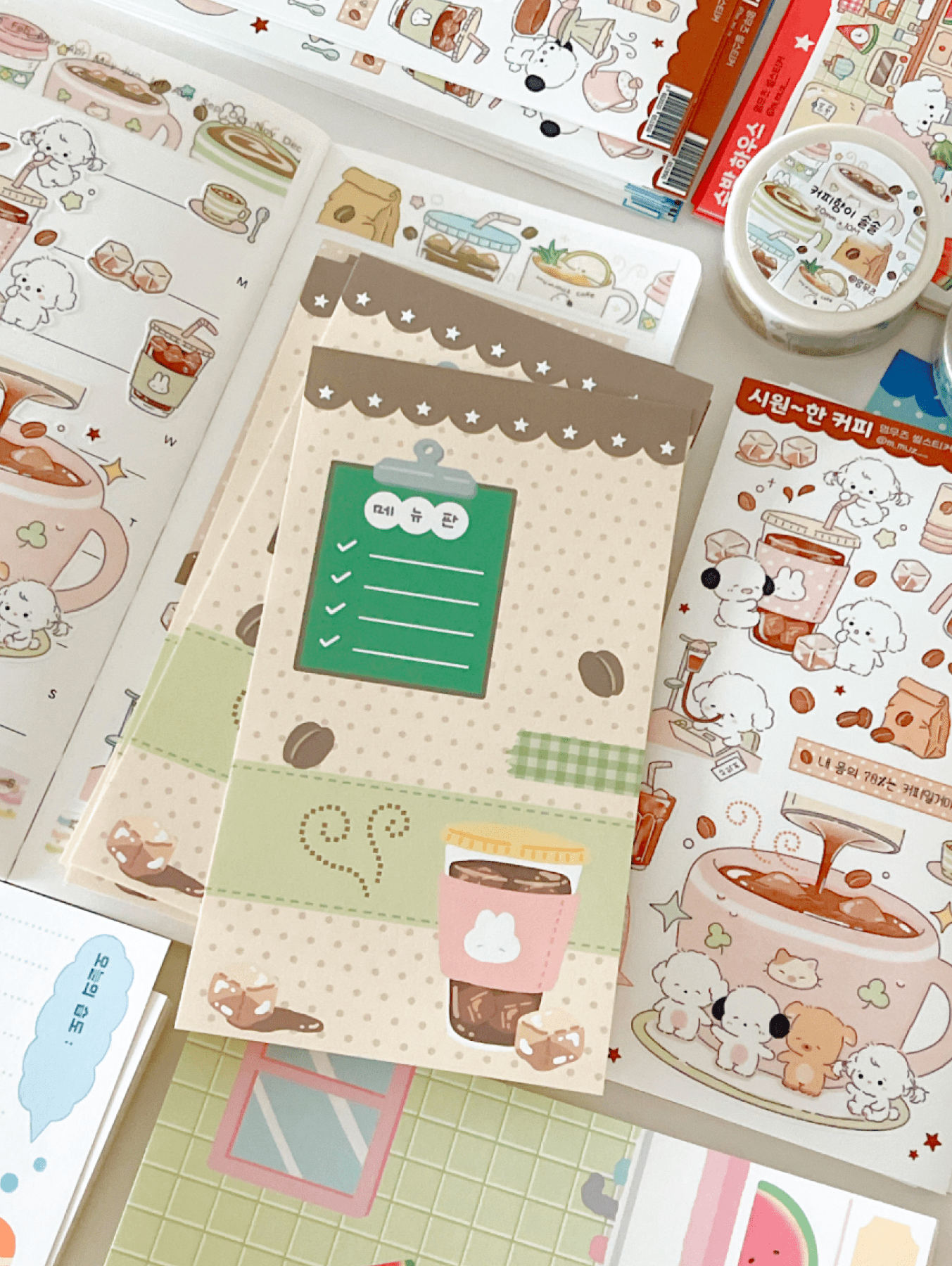 [MZ47] NEW Mummuz 'Day's Temperature' Slim Memo Sticker Set - Mummuz__korean_sticker_stationery