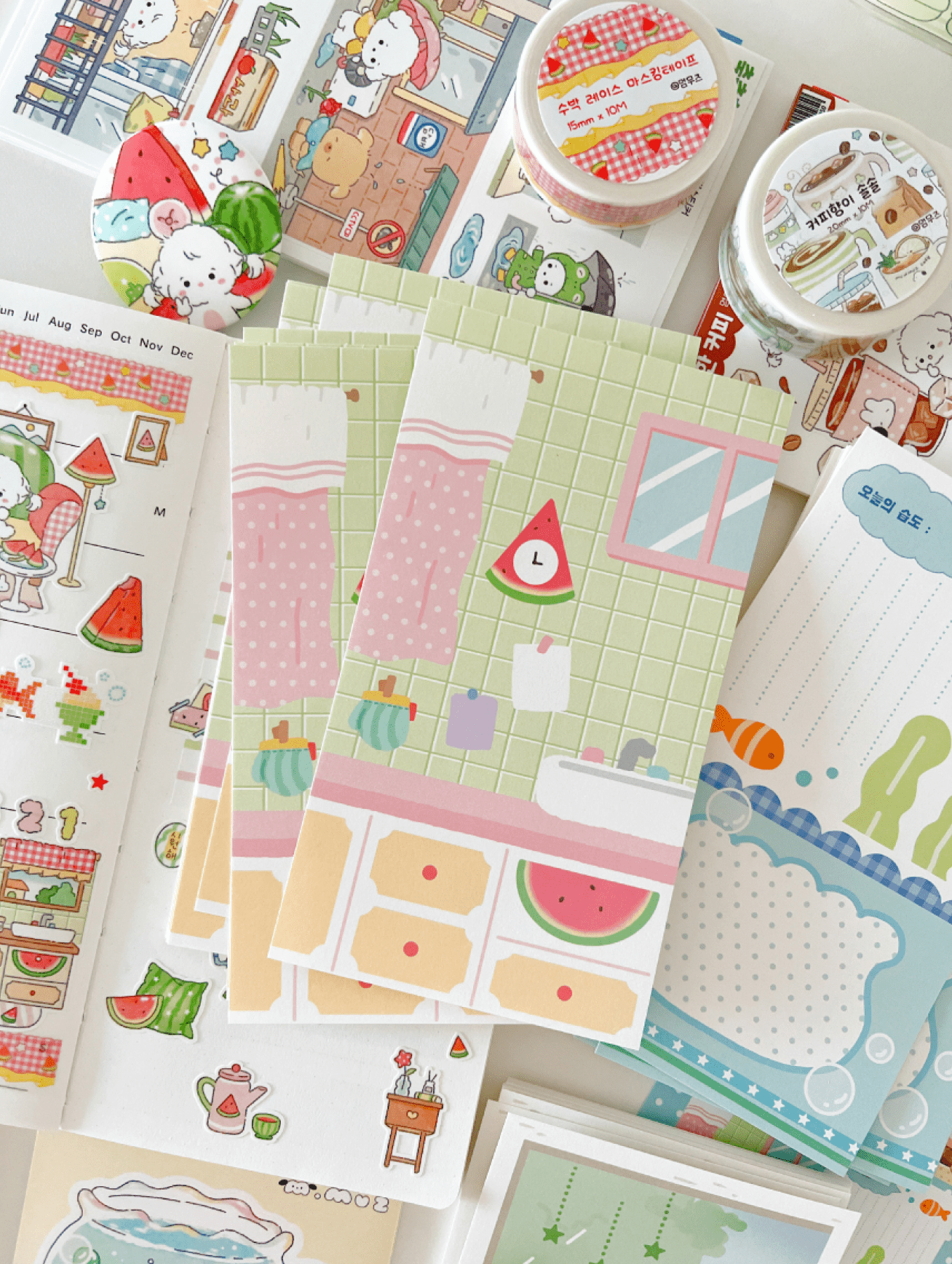 [MZ47] NEW Mummuz 'Day's Temperature' Slim Memo Sticker Set - Mummuz__korean_sticker_stationery