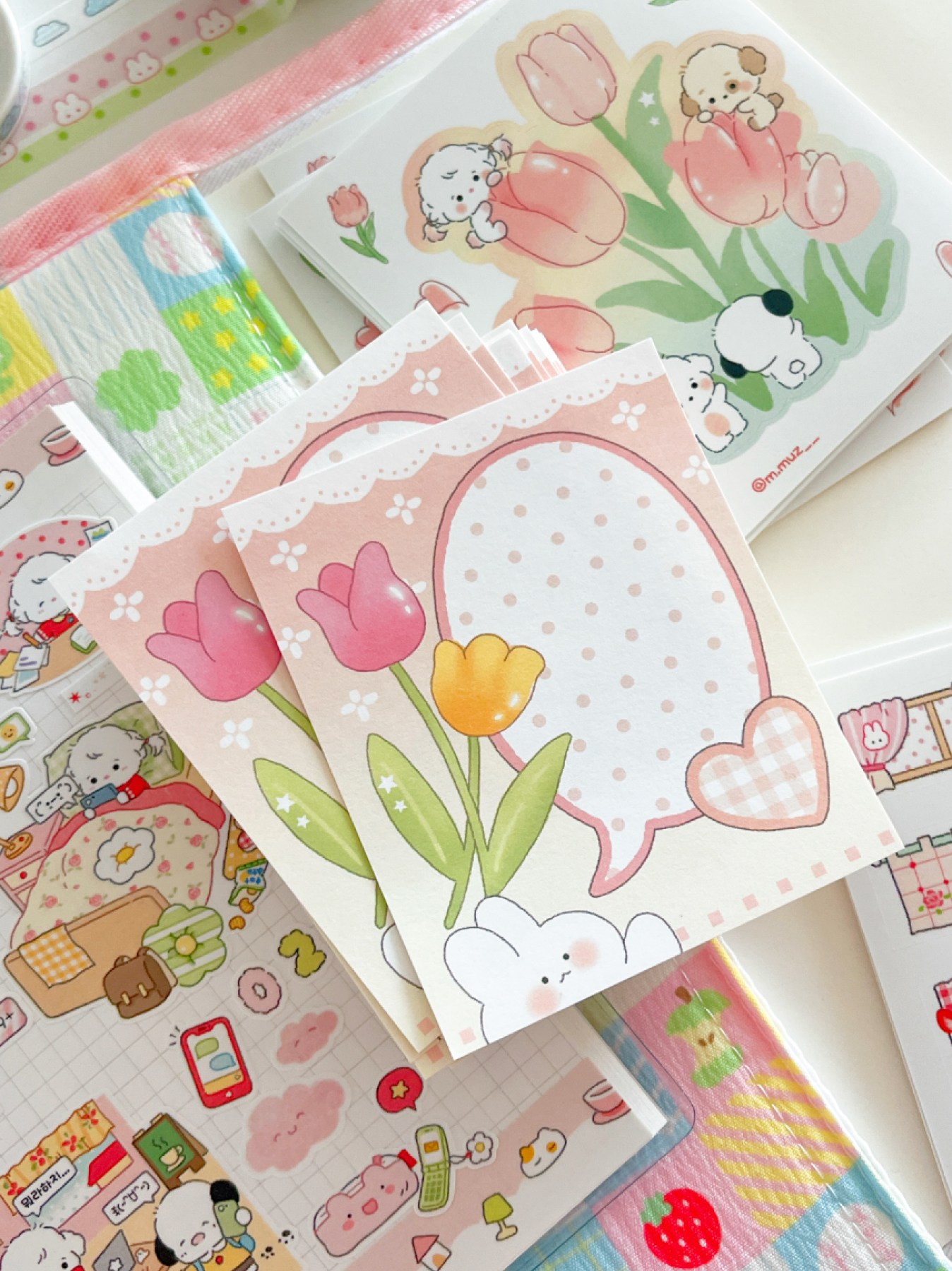 [MZ49] NEW Mummuz 'Speech Bubbles' Memo Sticker Set - Mummuz__korean_sticker_stationery