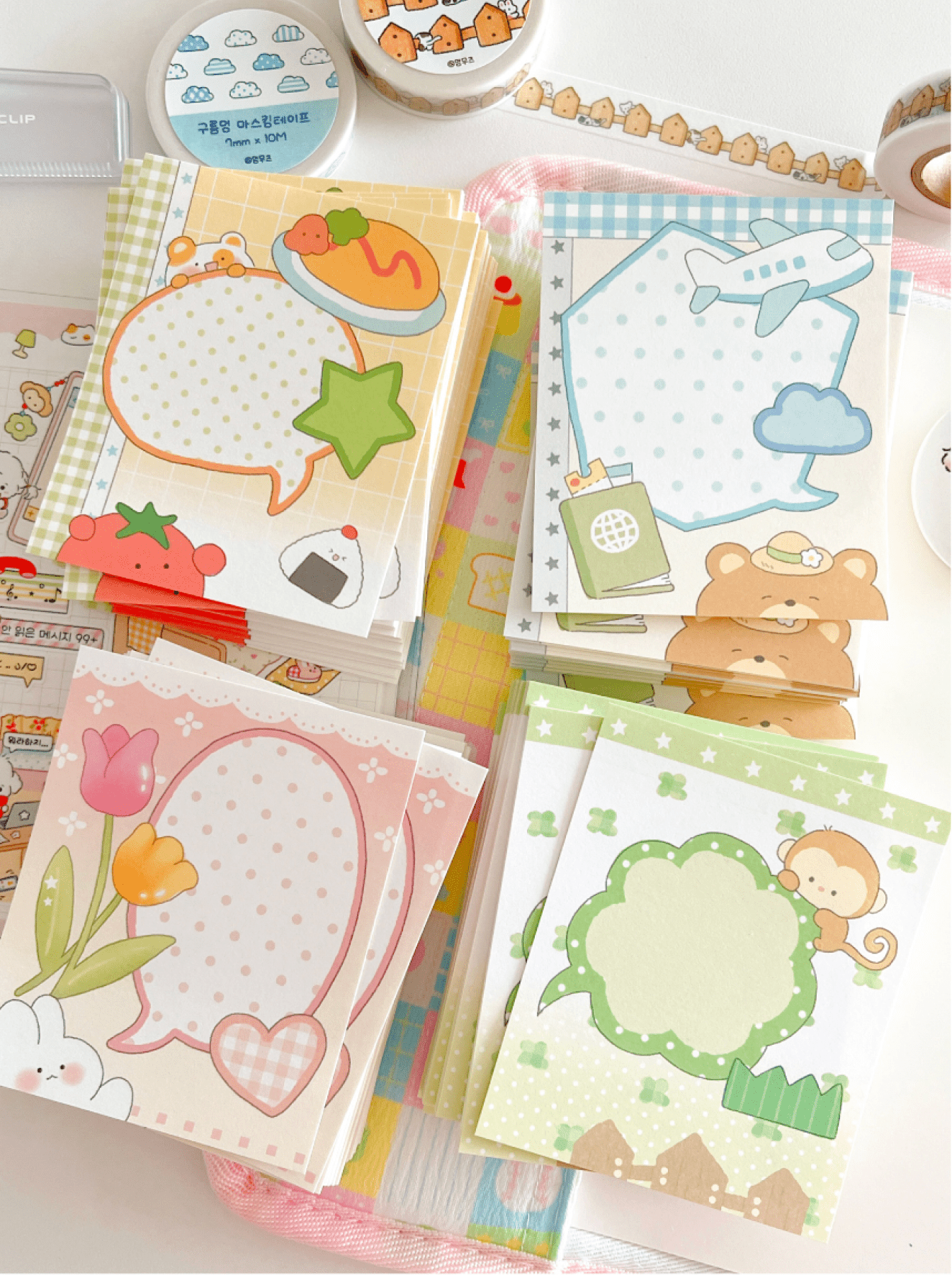 [MZ49] NEW Mummuz 'Speech Bubbles' Memo Sticker Set - Mummuz__korean_sticker_stationery