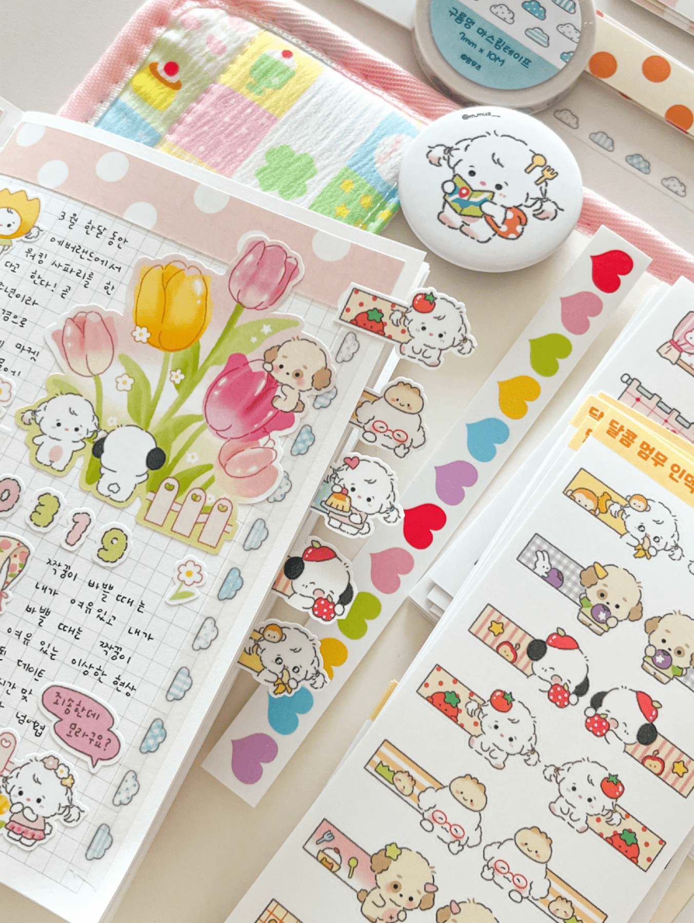 [MZ50] NEW Mummuz 'Sweet Mummuz Index' Sticker Sheet - Mummuz__korean_sticker_stationery