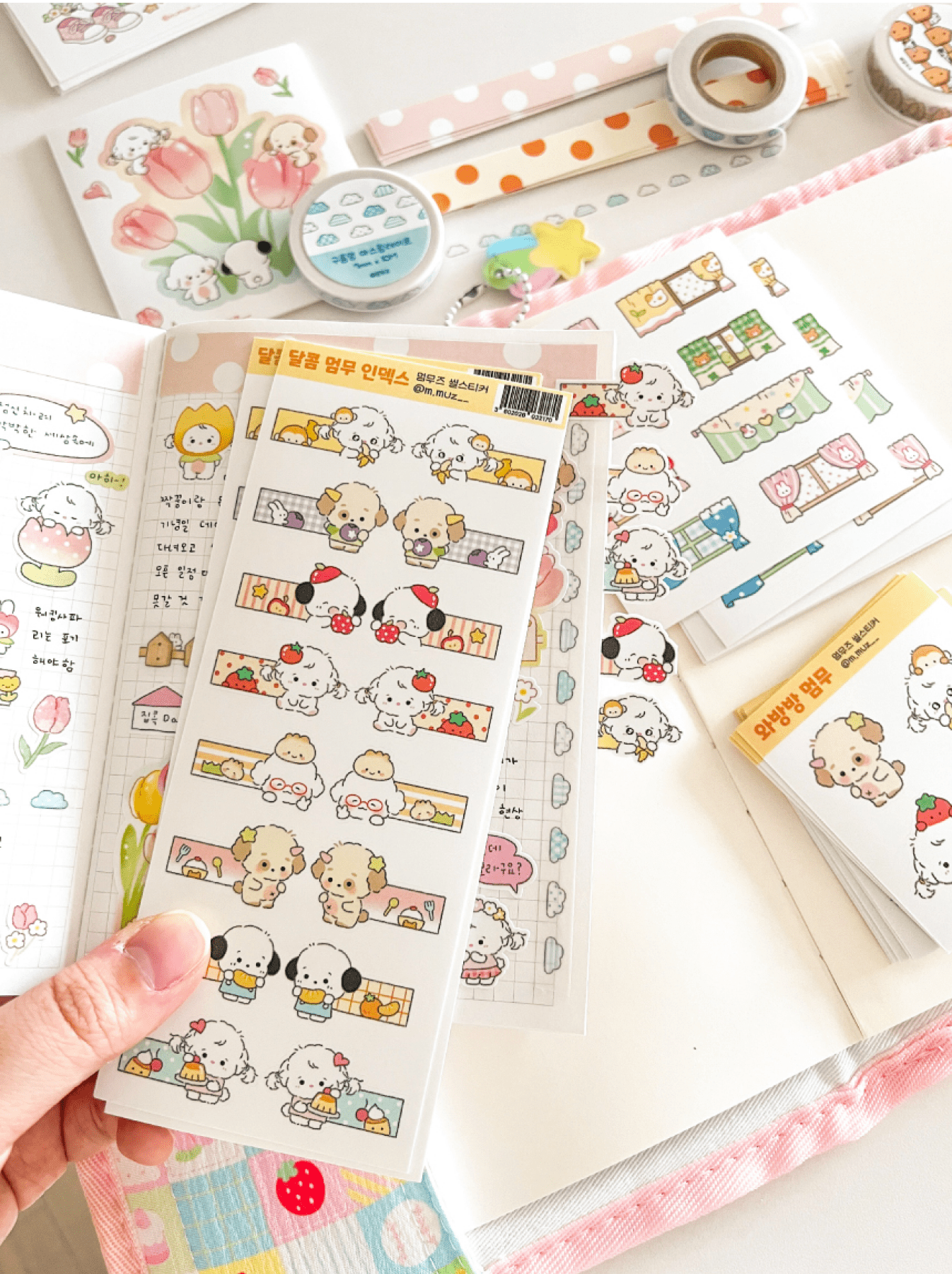 [MZ50] NEW Mummuz 'Sweet Mummuz Index' Sticker Sheet - Mummuz__korean_sticker_stationery