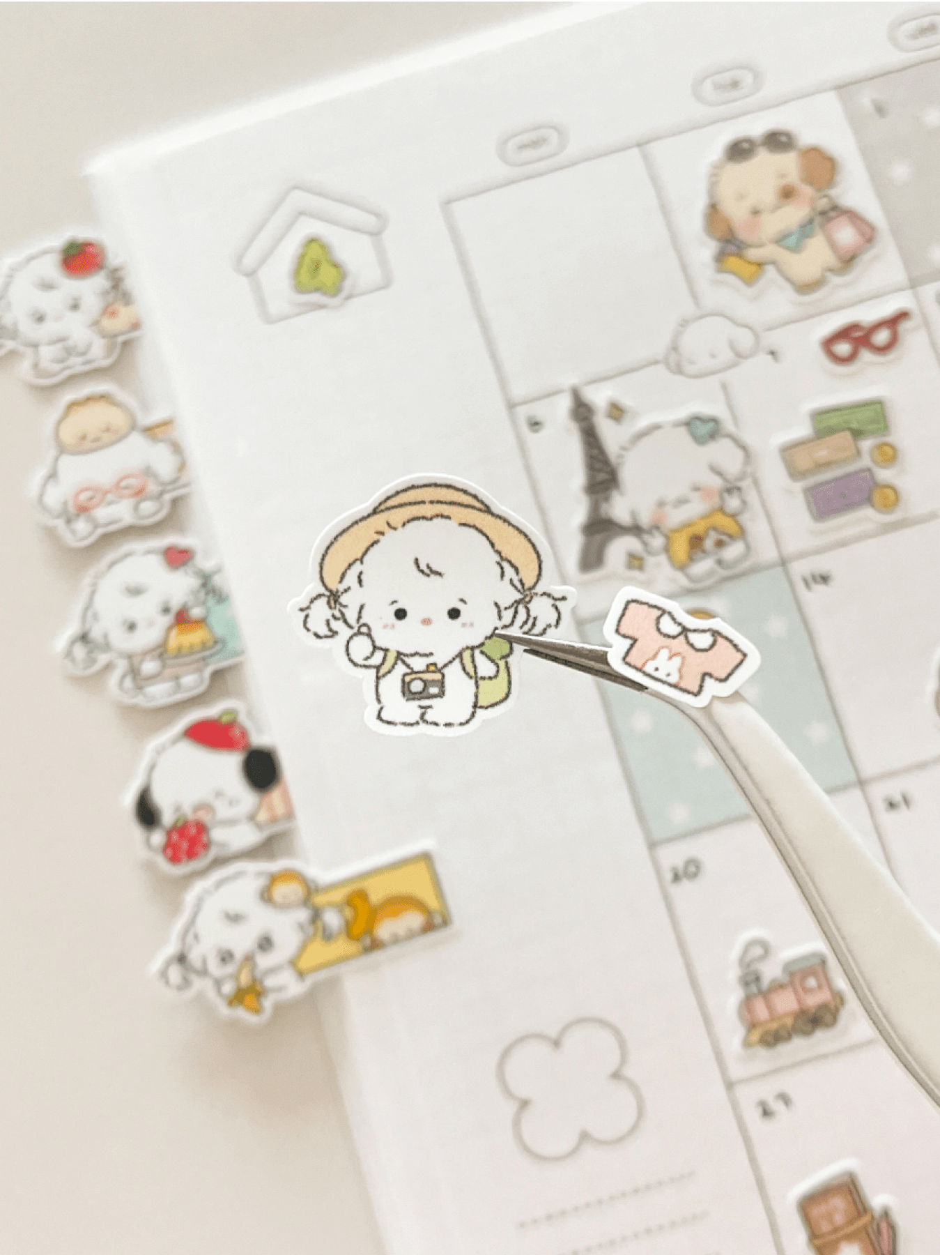 [MZ51] NEW Mummuz 'Bit by Bit - Travel' Sticker Sheet - Mummuz__korean_sticker_stationery