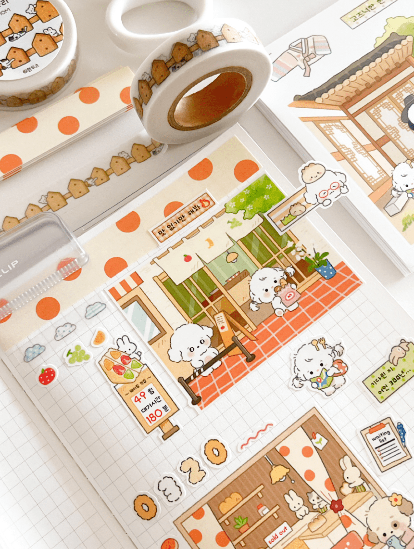 [MZ54] NEW Mummuz 'Must Eat Spot Waiting' Sticker Sheet - Mummuz__korean_sticker_stationery