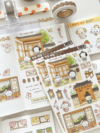 [MZ55] NEW Mummuz 'Korean Building Experience' Sticker Sheet - Mummuz__korean_sticker_stationery