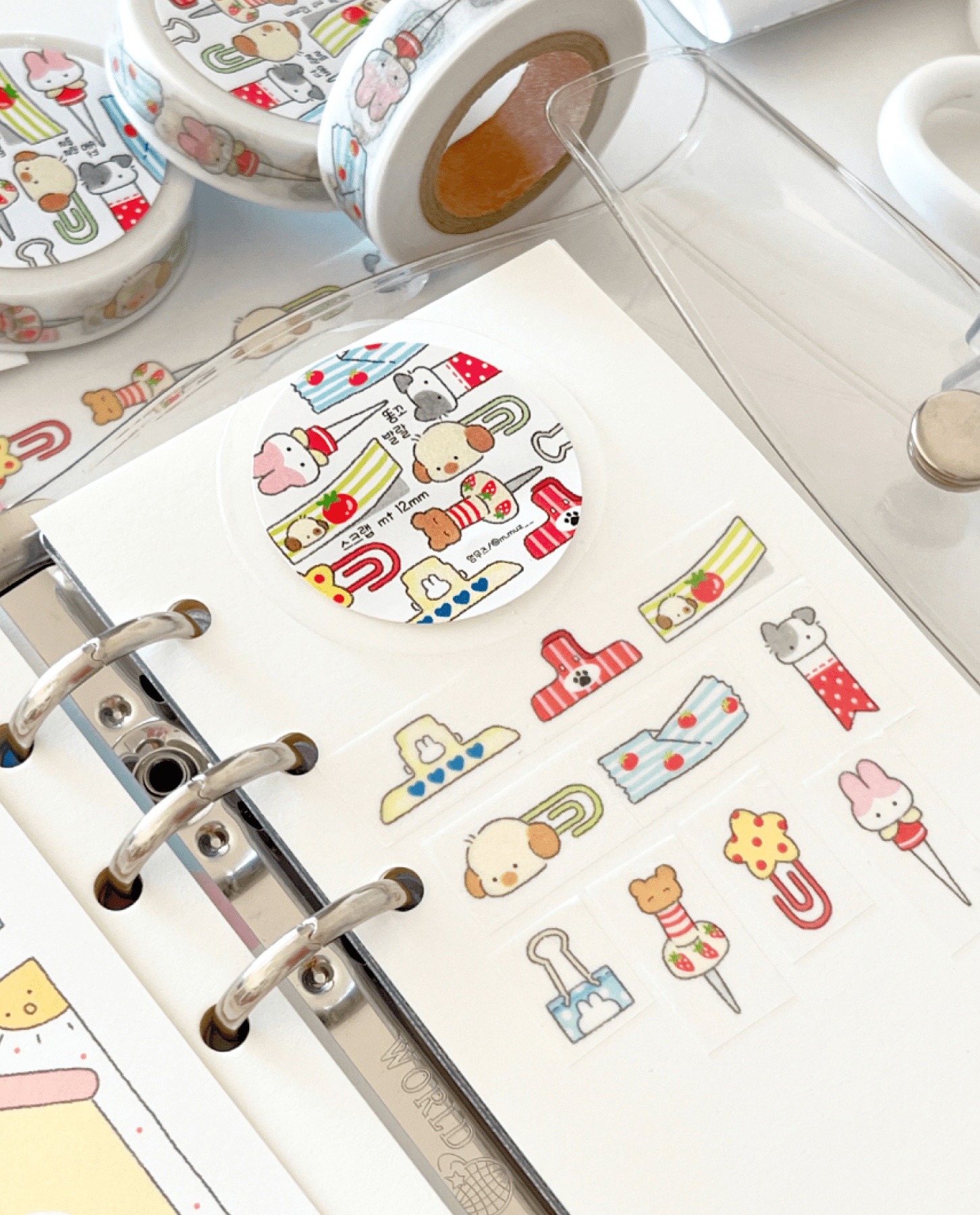 [MZ58] NEW Mummuz 'Cute Scrapbooking' Masking Tape 12mm x 10m - Mummuz__korean_sticker_stationery