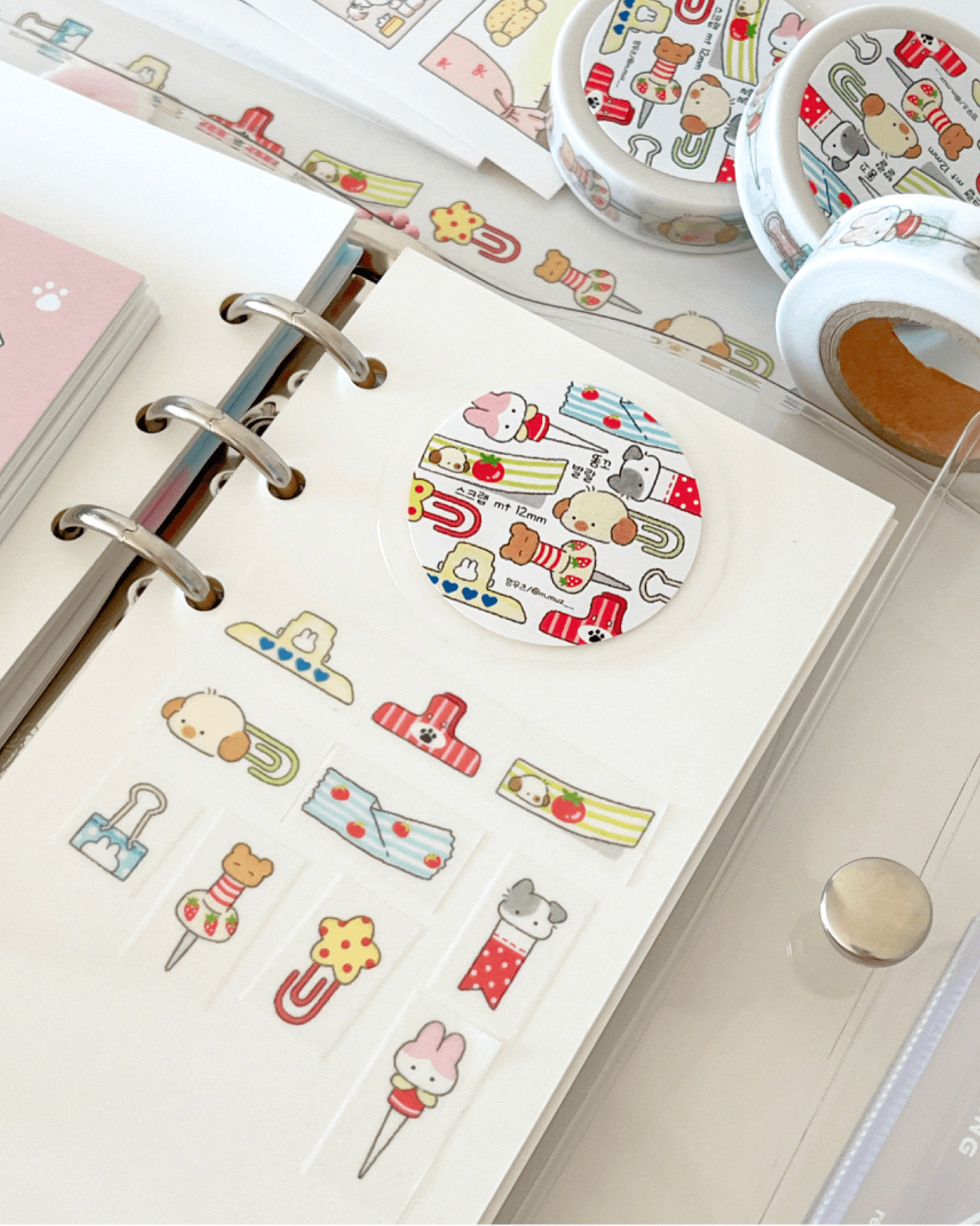 [MZ58] NEW Mummuz 'Cute Scrapbooking' Masking Tape 12mm x 10m - Mummuz__korean_sticker_stationery