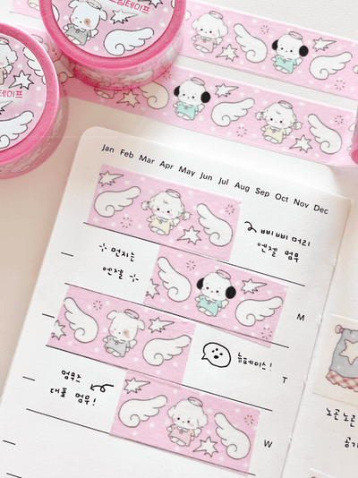 [MZ61] NEW Mummuz 'Angel Mummuz' Masking Tape 20mm x 10m - Mummuz__korean_sticker_stationery
