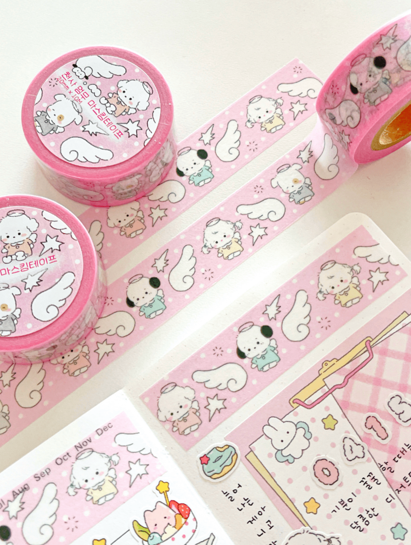 [MZ61] NEW Mummuz 'Angel Mummuz' Masking Tape 20mm x 10m - Mummuz__korean_sticker_stationery