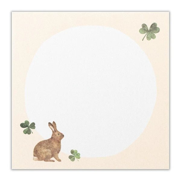 [NK01] Nuku Memo Pad - Bunny Flowers - K:DULT FACTORY__korean_sticker_stationery