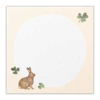 [NK01] Nuku Memo Pad - Bunny Flowers - K:DULT FACTORY__korean_sticker_stationery